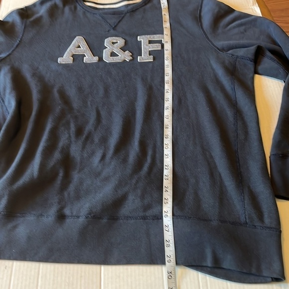 Y2K-VTG-Abercrombie & Fitch-XXL-dark blue embroidered logo, crewneck sweatshirt. - Picture 11 of 12